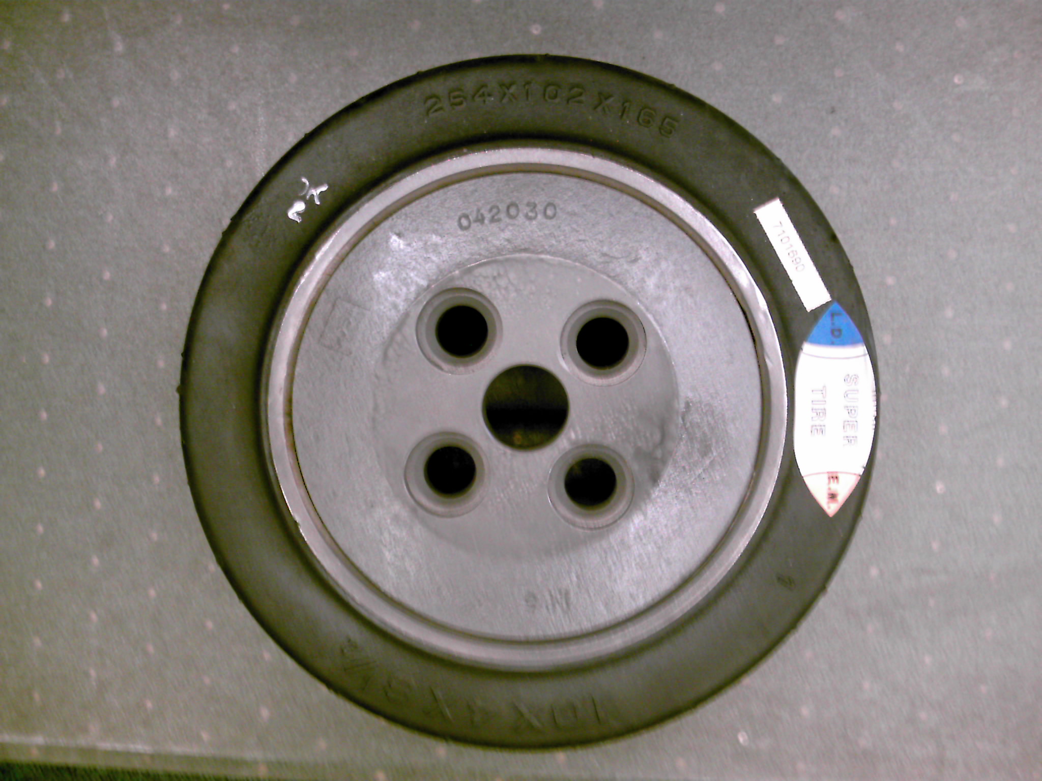 Rubber Drive Wheel & Hub Pressed