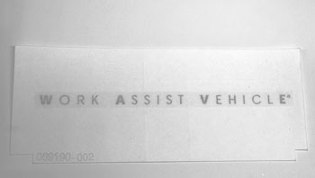 Work Assist Decal, Left