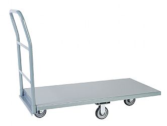 Product 36. Steel Rack platform on Truck. 48-Foot Flatbed Truck with Cambered Deck. Platform Truck.